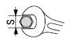 Wrench size of hexagon head screws / nuts