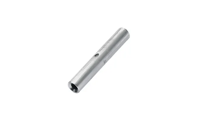 Close-up of a Klauke compression joint on white background