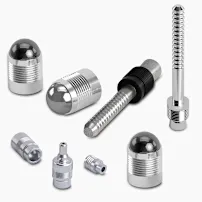 An overview of sealing plugs and check valves on a white background.