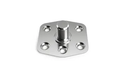 一种金属MM-Welding InWWerse紧固件,用于将螺纹基材牢固地锚定到热塑性材料上。