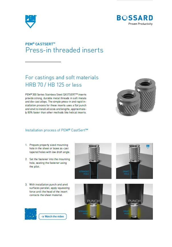 缩略图 技术资料 PEM CastSert