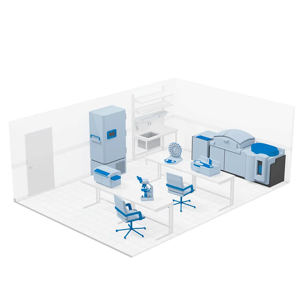 Laboratory with life science and laboratory equipment