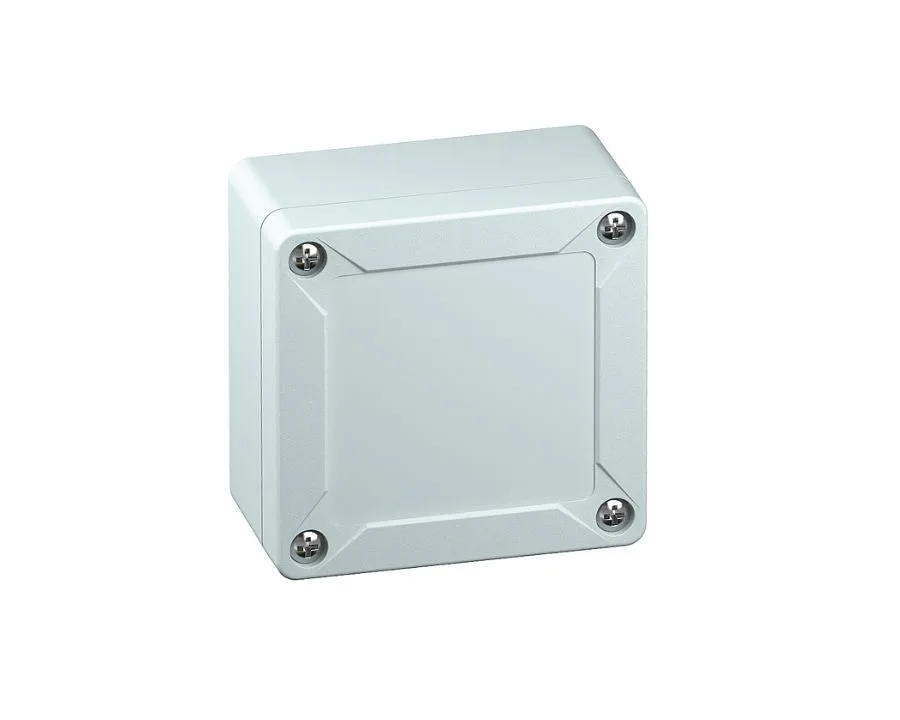 A white Spelsberg TG series electrical junction box on white background.