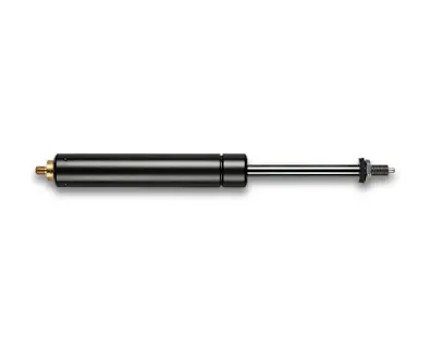 A Camloc Motion Control Blocklift gas strut for stepless adjustment at any stroke position on white background
