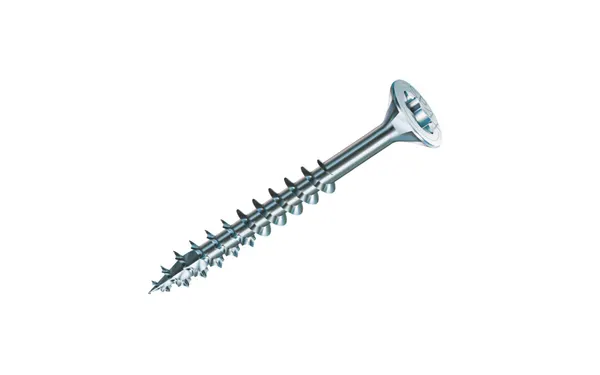 白色背景上的SPAX®木结构螺钉。