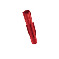 A red all-purpose wall plug TOX TRI on a white background.