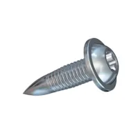 Close-up of an EJOT FDS flow drilling screw for lightweight sheet metal connections.