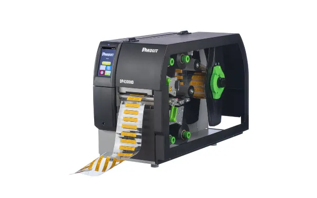 Panduit DP4300HD 工业级打印机，专为线缆标识与线缆管理应用而设计。