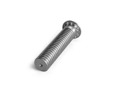 A PEM® self-clinching stud on a white background.
