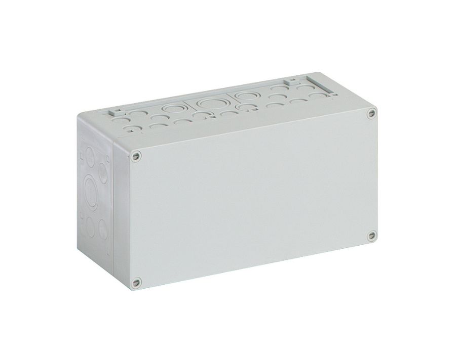 A rectangular Spelsberg AK Series small distribution box on white background.