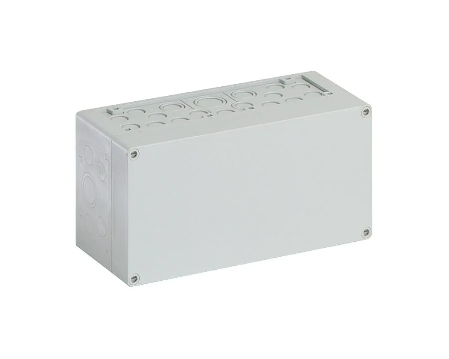 A rectangular Spelsberg AK Series small distribution box on white background.