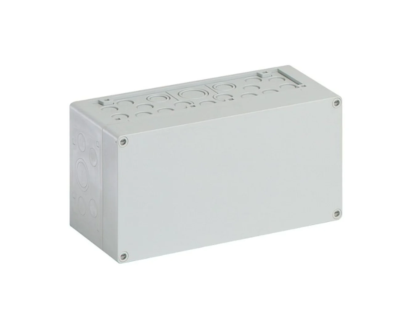 A rectangular Spelsberg AK Series small distribution box on white background.