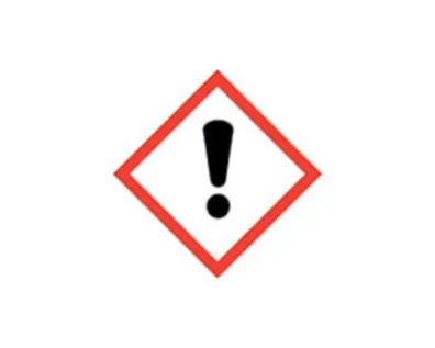 Hazard symbol warning hazardous