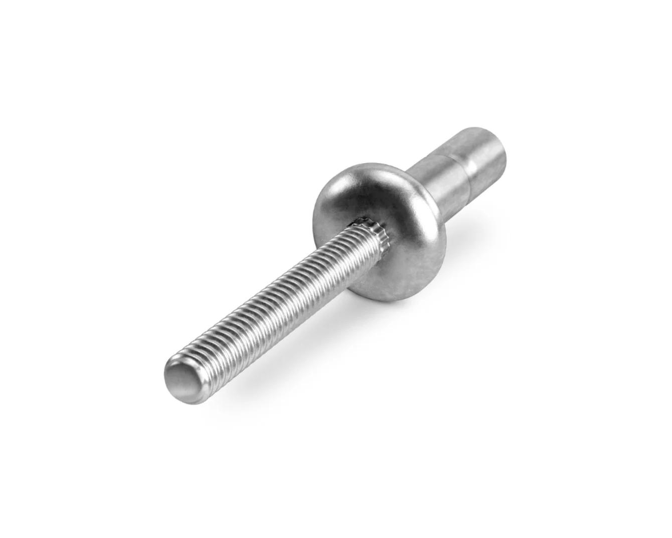 A Huck® Magna-Lok® high strength blind rivet on white background.
