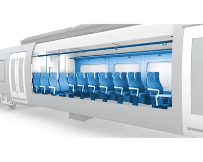 Interior layout of railway vehicles