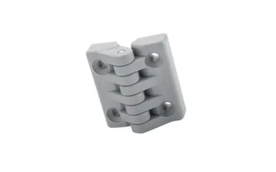 A gray Elesa Hinge on white background