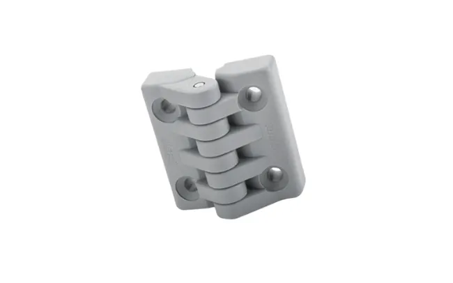 A gray Elesa Hinge on white background