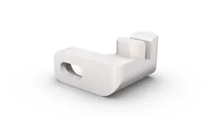 A white lateral guidance part