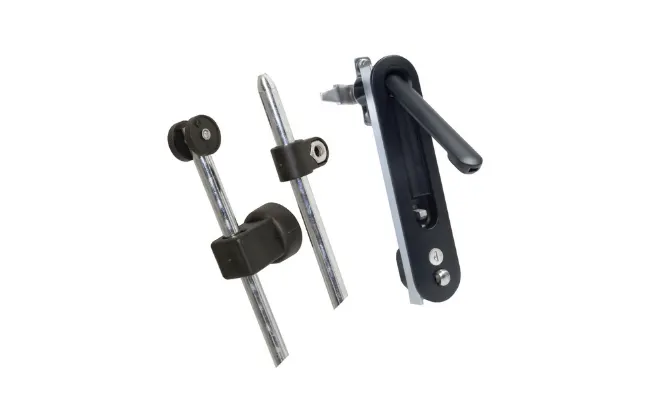 三种不同的Southco旋转倾斜和多点系统解决方案,确保安全高效的锁定和关闭。