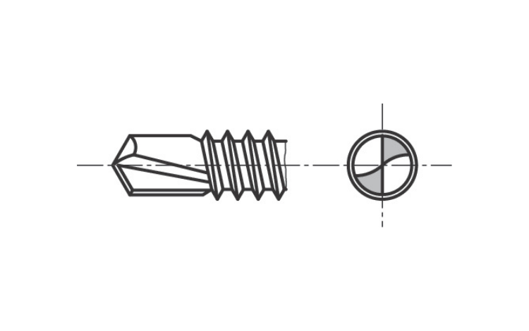 Stamped drill points: safe and secure drilling without the need for prior centre punching
