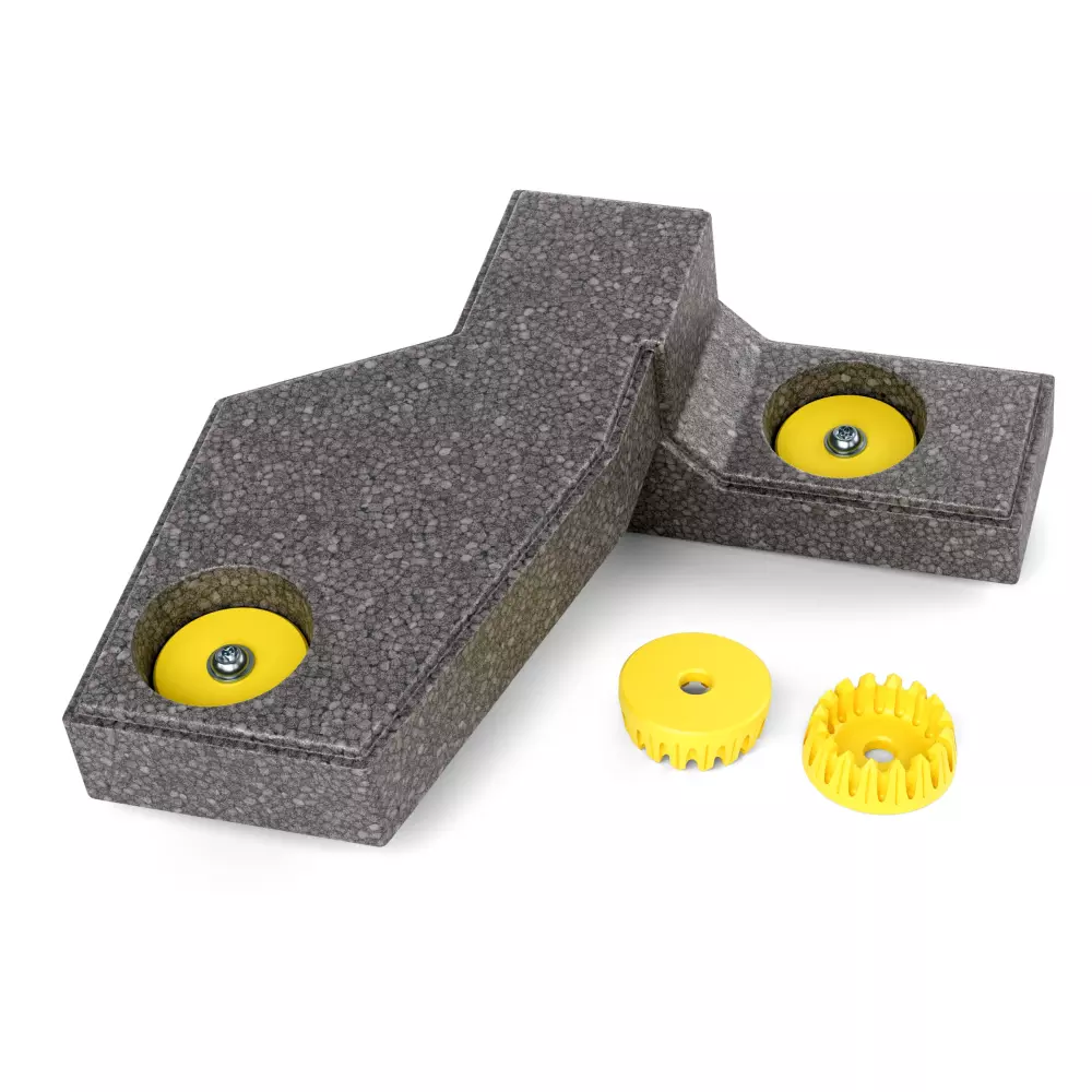 MM-Welding crashpad front with pins.
