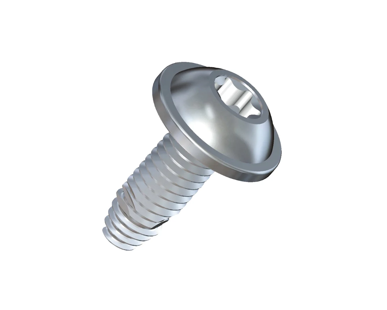 An EJOT SHEETtracs screw - a self-tapping screw for thin sheet metals - on white background.