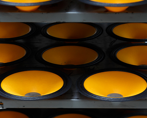 Yellow and black B&C Speakers