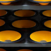 Yellow and black B&C Speakers