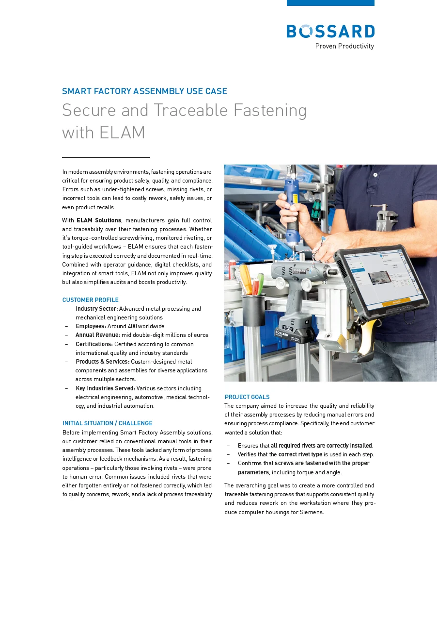 Thumbnail Secure and Traceable Fastening