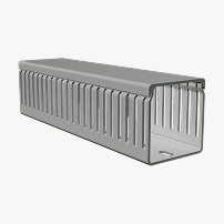 gray trunking pvc on light grey background