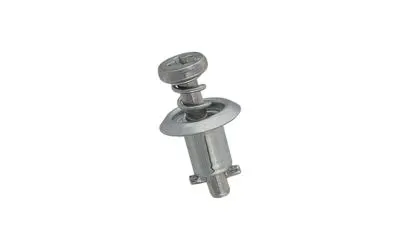 A Camloc metal quick release fastener on white background