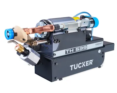 The Tucker stud welding surface cleaning system CleanJet