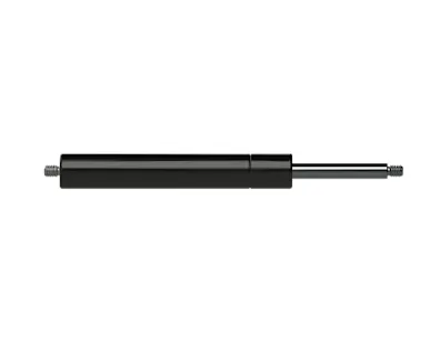 A black Camloc Motion Control SWIFT & SURE fixed force gas spring on white background