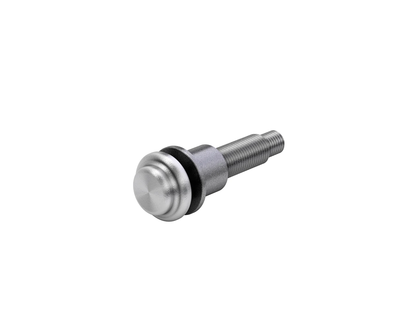 A Huck Bobtail high strength lockbolt on white background