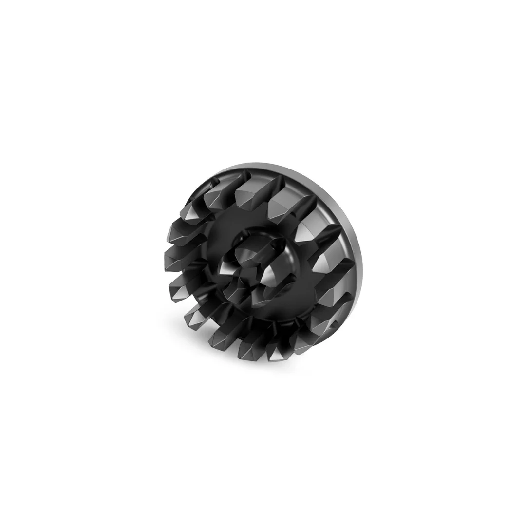 A black MM-Welding® LiteWWeight® zEPP fastener on a white background.