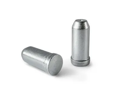 Two Tucker stud welding pins on white background