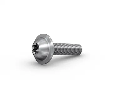 An ecosyn fix screw lying on white background