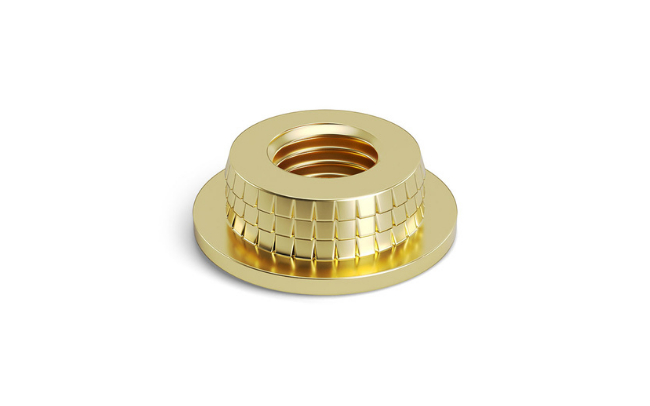 A Tappex Microbarb threaded insert ideal for use in thin-walled materials