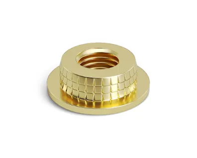 A Tappex Microbarb threaded insert ideal for use in thin-walled materials