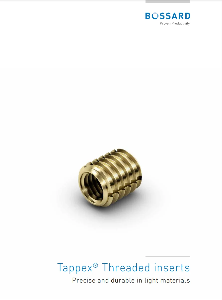 Thumbnail for the Tappex Threaded Inserts Brochure
