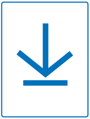 Generic download button thumbnail with white background