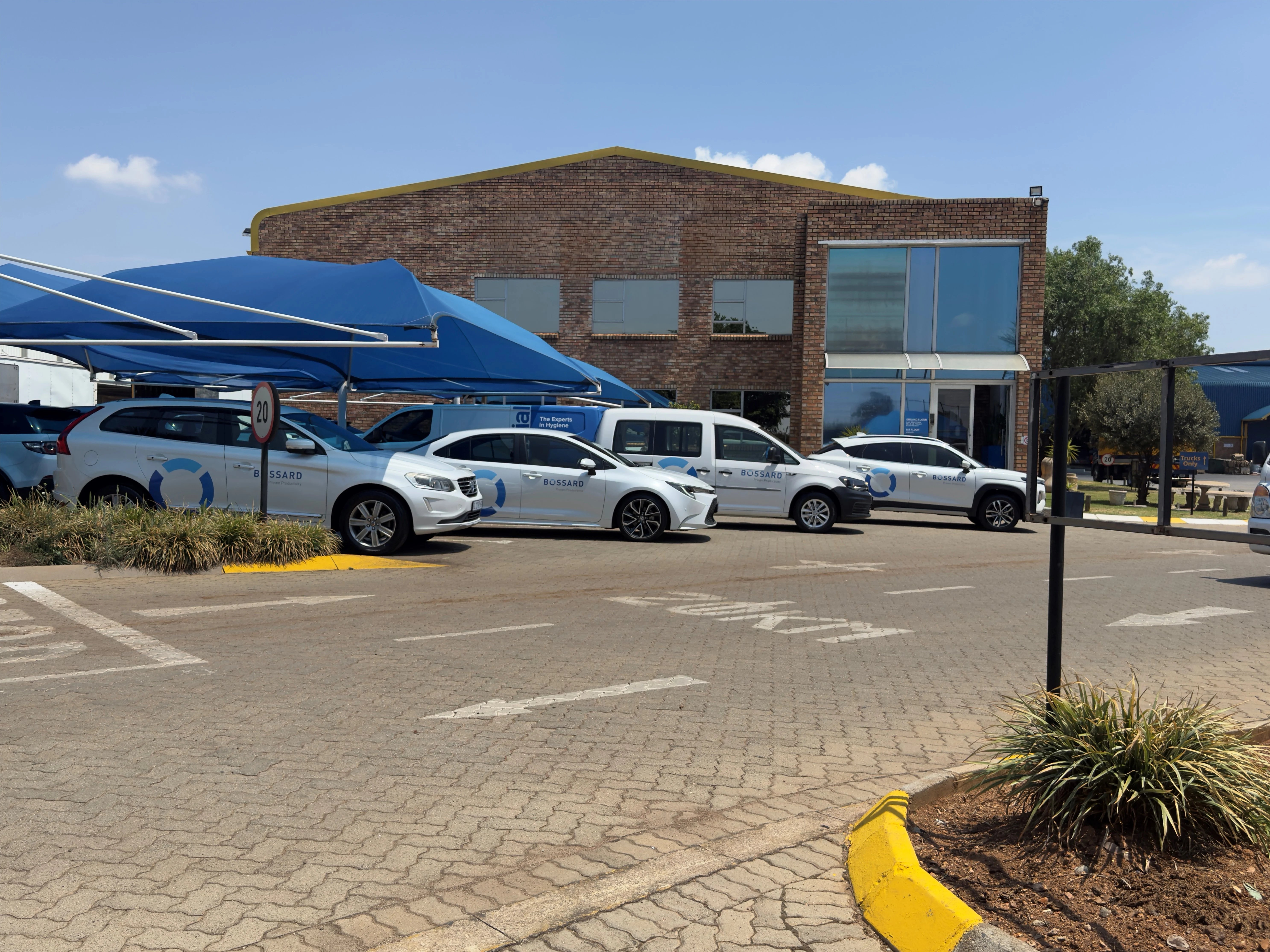 Front view of the Bossard South Africa office in Kempton Park
