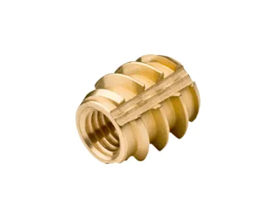 A Tappex Foamsert threaded insert for screwing into foams and wood
