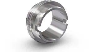 CNC turned cylinder metal