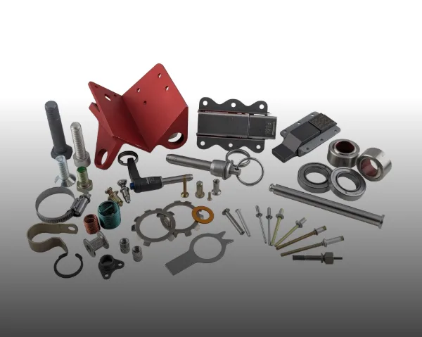 A collection of aerospace standard parts with gradient