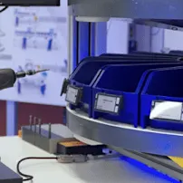 Conected screwdriver and tower system for c-Parts