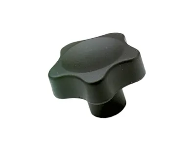 A black Elesa star-shaped clamping knob