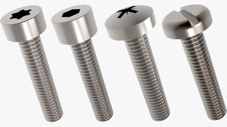 Screws and bolts with internal drive