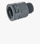 Straight connectors with integrated seal and male thread REIKU® VP GRG, Pg BN 22674