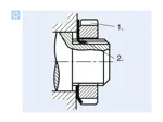 Functional principle of Slotted round nuts unhardened and unground